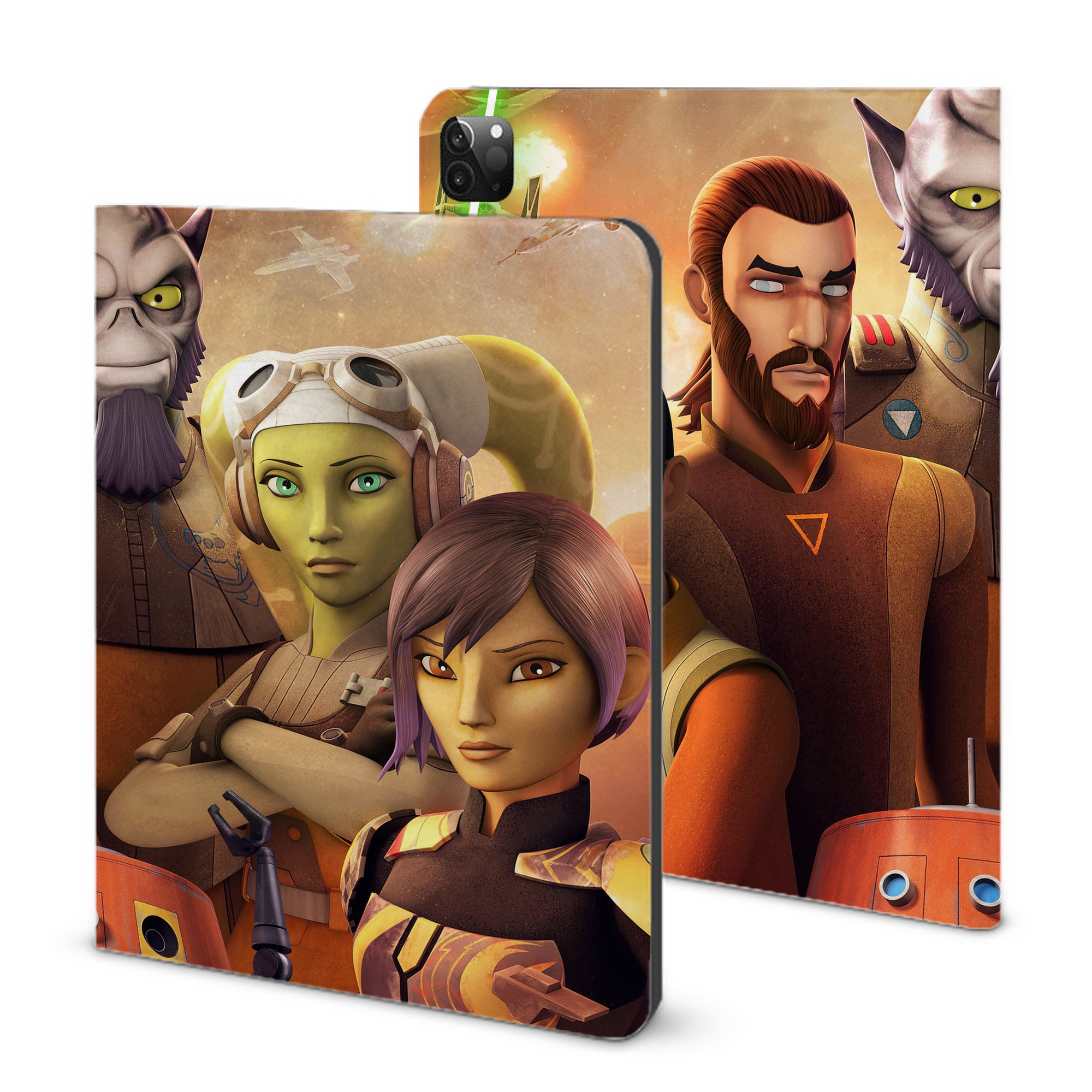 （画像用） スター・ウォーズ Star Wars IPadケース ペンホルダー付き ブックスタイルデザイン